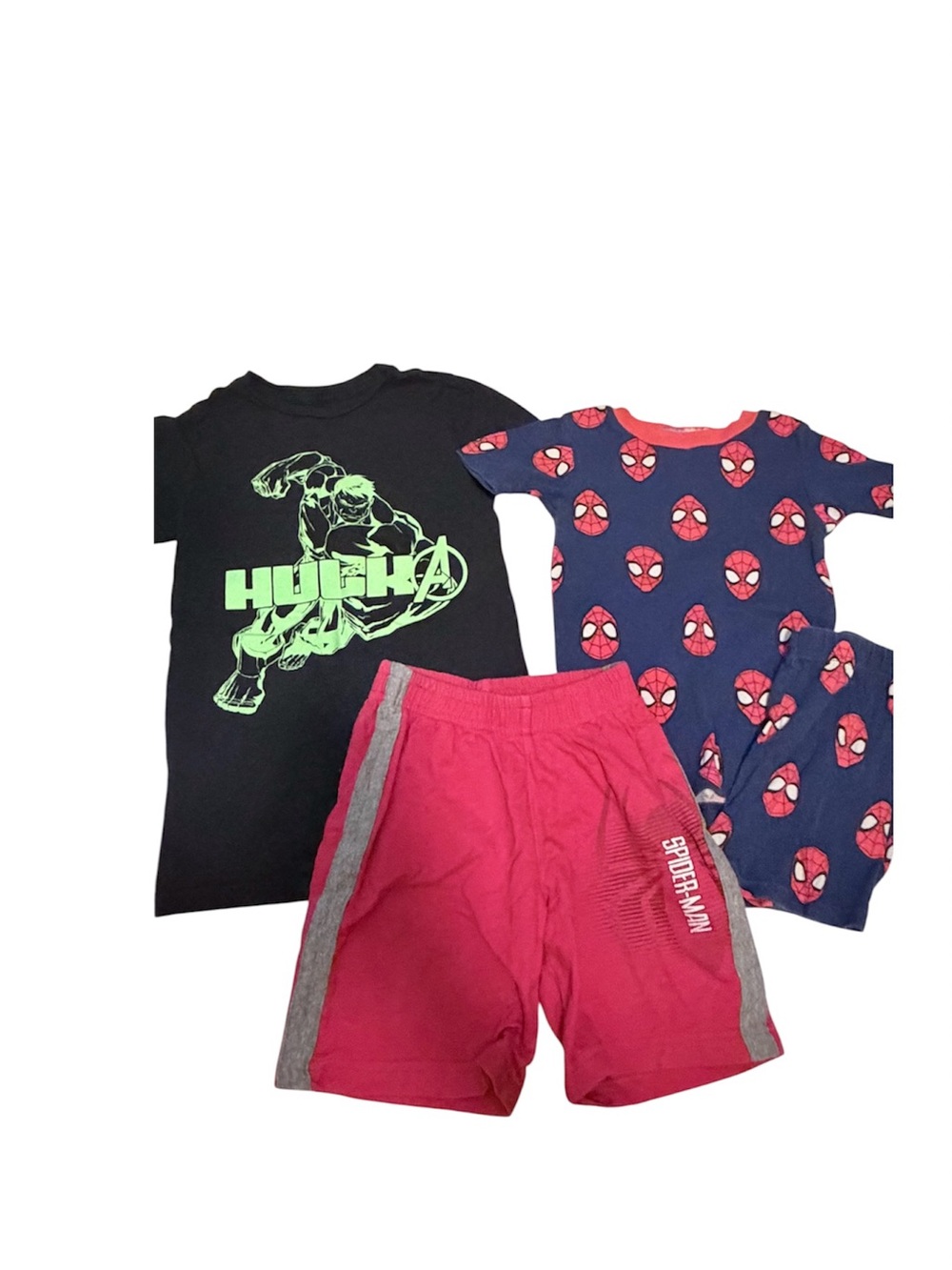Marvel Avengers Hulk & Spider-Man 4-Piece Apparel Bundle size 4T